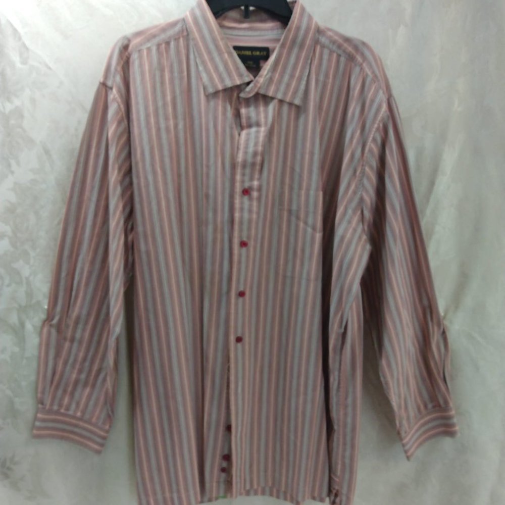 sz 3xl Daniel Gray striped button down shirt